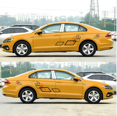 Car Stickers Side Door Body Decal Film Racing Sport Style Decoration Vinyl Trim