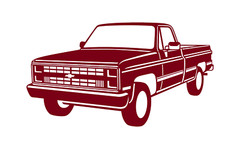 1985 C20 Chevy Pickup Chevrolet Vinyl Decal Your Color Choice Sticker