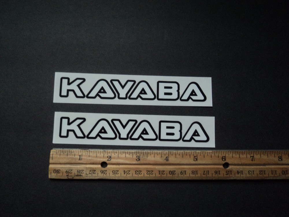 Lot Of 2 Original Kayaba Shocks Motorcycle Racing Decals Stickers Motocross
