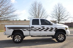 Checkered Flag Race Pickup Vinyl Decal Graphic Vehicle SUV Truck Car