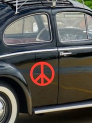 Peace sign Vinyl Decal for Vehicle Windows Laptops any smooth surface