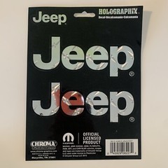JEEP Sticker Set CHROMA 6227 Jeep 2 pcs Tread Holographix Stick-Onz Decal
