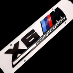 Rear Trunk For X6M COMPETITION Number Letters Sticker Body & Exterior Styling