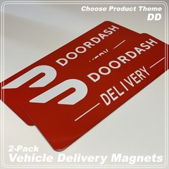 2-Pack Car Magnets for Gig Delivery Drivers FREE SHIPPING!