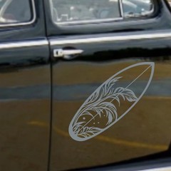 Surfboard Vinyl Decal for Vehicle Windows Laptops Any Smooth Surface design #19