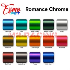 ESSMO PET Romance Chrome Car Auto Vinyl Vehicle Wrap Decal Sticker Sheet Film