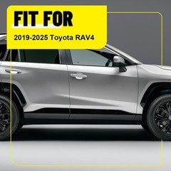 8PC Stainless Chrome Steel Pillar Trims Post Covers for PC 2019-2025 Toyota RAV4