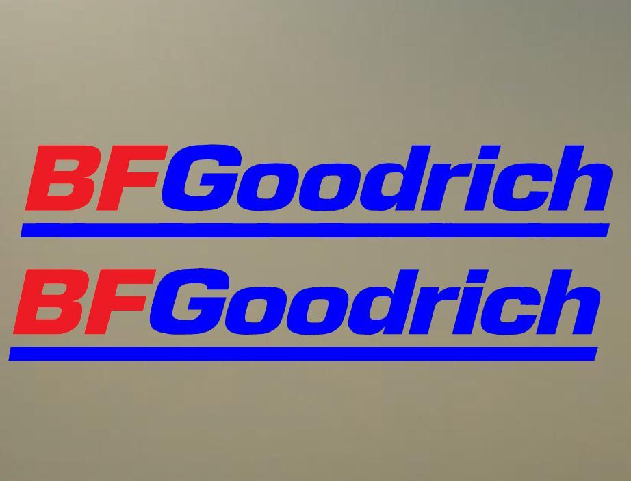(2) 24″ BFGOODRICH vinyl decal 2 color custom vinyl decal any surface S470