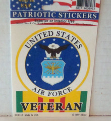 AIR FORCE VIETNAM VETERAN STICKER DECAL 3 X 4 inches