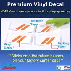 Dodge Hash Center Cap Overlay Decals 2017-2023 Charger and Challenger