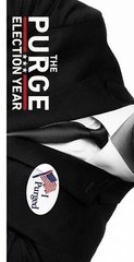 Three Pcs. Set I Purged Election Year Movie Sticker Decal Shiny Vinyl 3.5″X2.5″