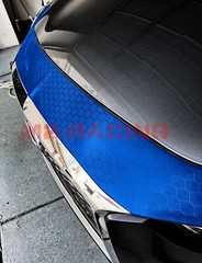 Honeycomb Carbon Fiber Satin Royal Blue Hex Auto Sticker Decal Vinyl Wrap Sheet