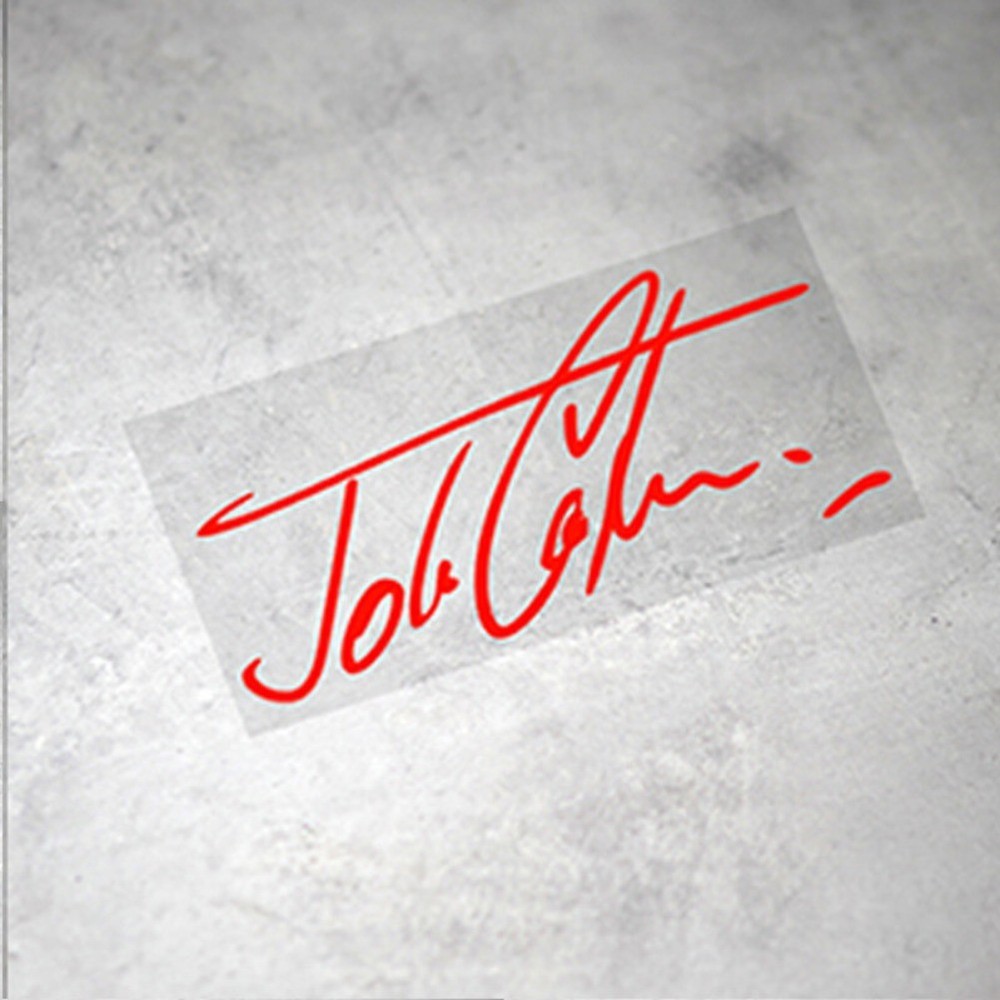 For mini sticker JCW stickers accessories For mini cooper sticker Red 13*6cm