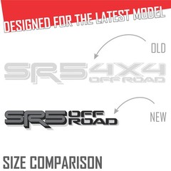 SR5 Offroad Stickers, Toyota Tundra 3rd Gen (2022+), 2 Pack Set , Back, Silver