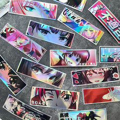 32 PCS Holographic Anime Manga Waifu JDM Car Decal Stickers