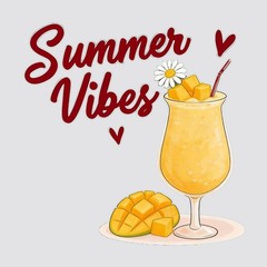 Summer Drinks Stickers Vinyl Customizable Self-adhesive for Car windows Laptop