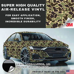 Premium Camouflage Camo Drake Forest Style Car Vinyl Wrap Decal Sheet Film DIY