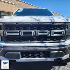 2021-2023 Ford Raptor grill Letters With Outlines Vinyl Decal