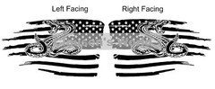 DON’T TREAD ON ME USA Flag Rattle Snake Hood/Door vinyl Decal Fits Jeep Wrangler