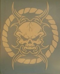 die-cut vinyl decal stickerCut with Oracal 751 premium cast vinyl ,8 year