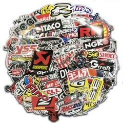 120Pcs Mixed Stickers Motocross Motorcycle Car ATV UTV Racing Helmet Decals Lot