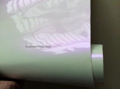 Full Roll 65FT x 5FT Glossy Pearl Chameleon Vinyl Car Wrap White Purple Graphics