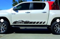 Toyota Hilux Side Stripe Graphics Any Year Decals Stickers Both Sides