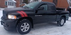 11″ wide Fender Hash mark Stripe Stripes decals fit 2009+ Dodge Ram 1500