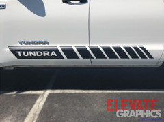 2007-2025 For Toyota Tundra Decals Side Rocker Two Stripes Vinyl Graphic Sticker