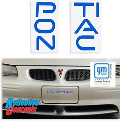 Front Plate Lettering Inlay Decals – 1997-2003 Pontiac Grand Prix