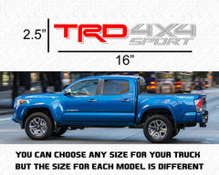TRD 4×4 SPORT Tundra Sticker *BED SIDE STRIPESDECAL SET (0EDD01)