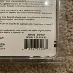 DOUBLE BLACK PINSTRIPE 1/4” X 40’ Multi-line Detail Vinyl 409019 Made in USA NEW