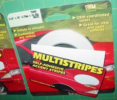 72′ Vinyl Pin Stripe White 3/16″ Multi-Line Car Tape Decal Stickers NOS USA