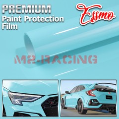 2pcs 4″x8″ Sample PPF Paint Protection Gloss Teal Invisible Scratches Shield