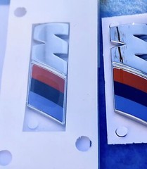 2 BMW LOGO Side Badges Original X6 X2 X3 X4 4.7 X 1.5