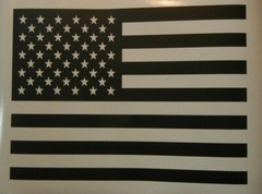 AMERICAN FLAG DECAL ORACAL 751 CAST MATTE BLACK ONLY CARS TRUCKS SEMIS TAILGATE