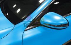 Premium Matte Metallic Satin Pearl Azure Blue Vinyl Car Wrap Sticker Decal Film