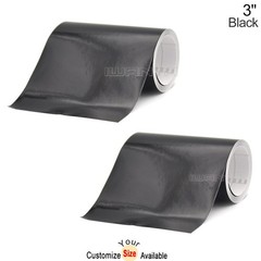 2x 3″ x 78″ DIY Black Racing Stripes Car Hood Vinyl Tape Sticker Body Decals