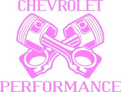 Chevrolet Performance in your choice of color 7″w x 5″h