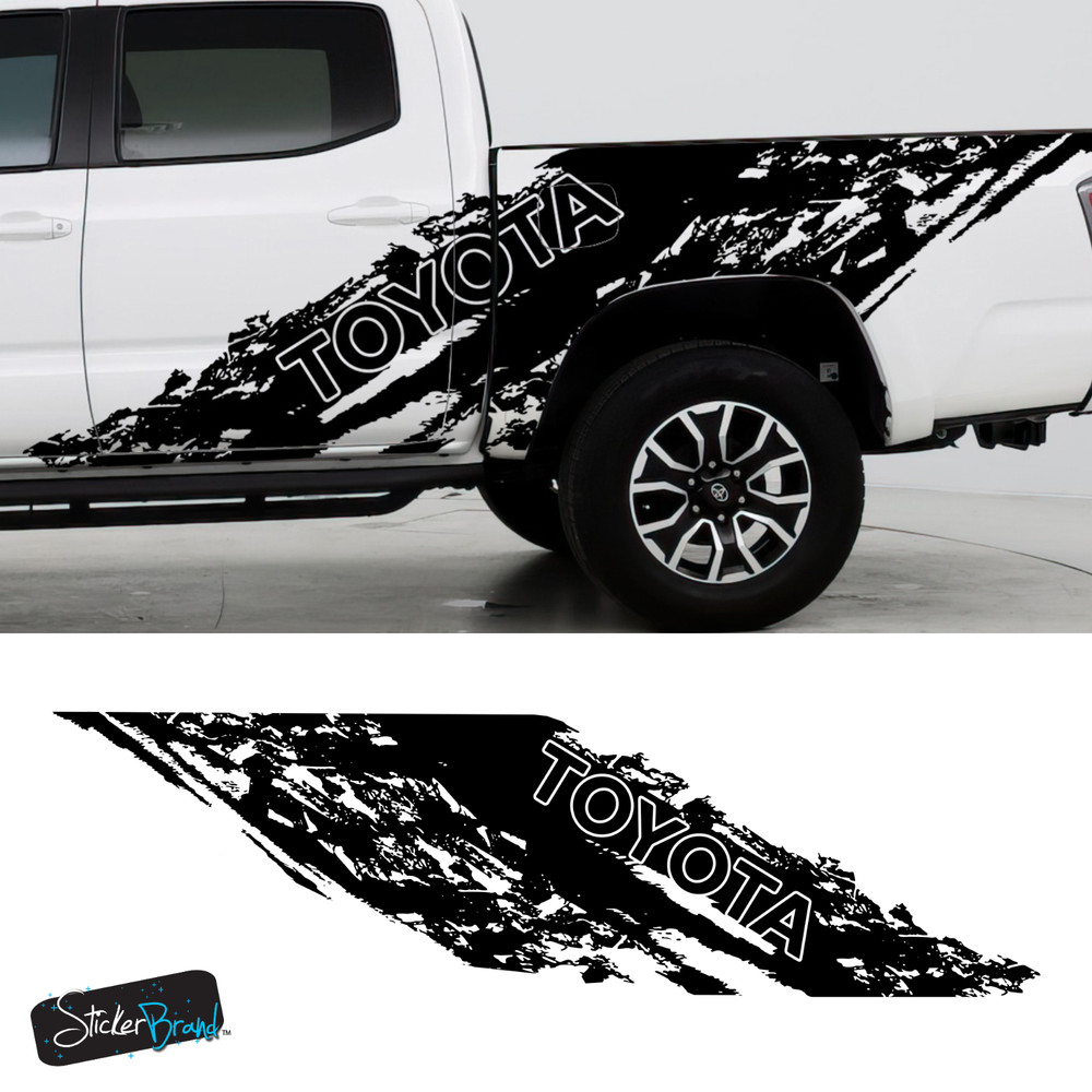 Truck Mud Splash Vinyl Decal Graphic Sticker for Toyota Tacoma. 2005-2024. #6800