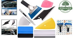 Versatile 7-Piece Vehicle Tint Tool Kit with Safety Cutter and Squeegees