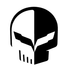 Corvette C7.R Racing Stingray Jake Skull Punisher Vinyl Decal Car Body Sticker
