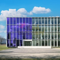 Purple Chrome Window Tint One Way Mirror Film UV Heat Reflective Home Office DIY