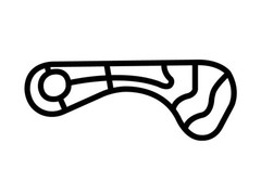 BMW Performance Center Decal Sticker Outline Vinyl Race Track Car Motorcycle