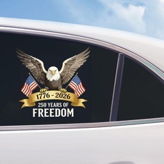 Patriotic 250 America Decal: Fade Resistant Vinyl Sticker for All Vehicles