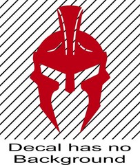 Spartan Helmet Gladiator Decal Molon Labe Vinyl Sticker window fender fuel door