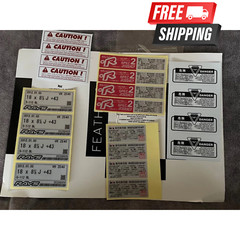 20 Pcs REPLACEMENT STICKERS SPEC 2 WHEELS VOLK RAYS TE37 CE28 RE30 ZE40 COMPLETE