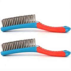 Stainless Steel Wire Brush with Ergonomic Handle for Rust & Weld Slag Removal