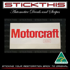 Suits Ford XY XA XB XC GT-HO Falcon – Motorcraft 12V 61ah Battery Decal 72-76