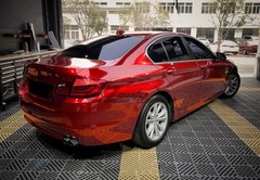 Premium Super Gloss Metallic Soul Red Car Vinyl Wrap Sticker Decal Sheet Film